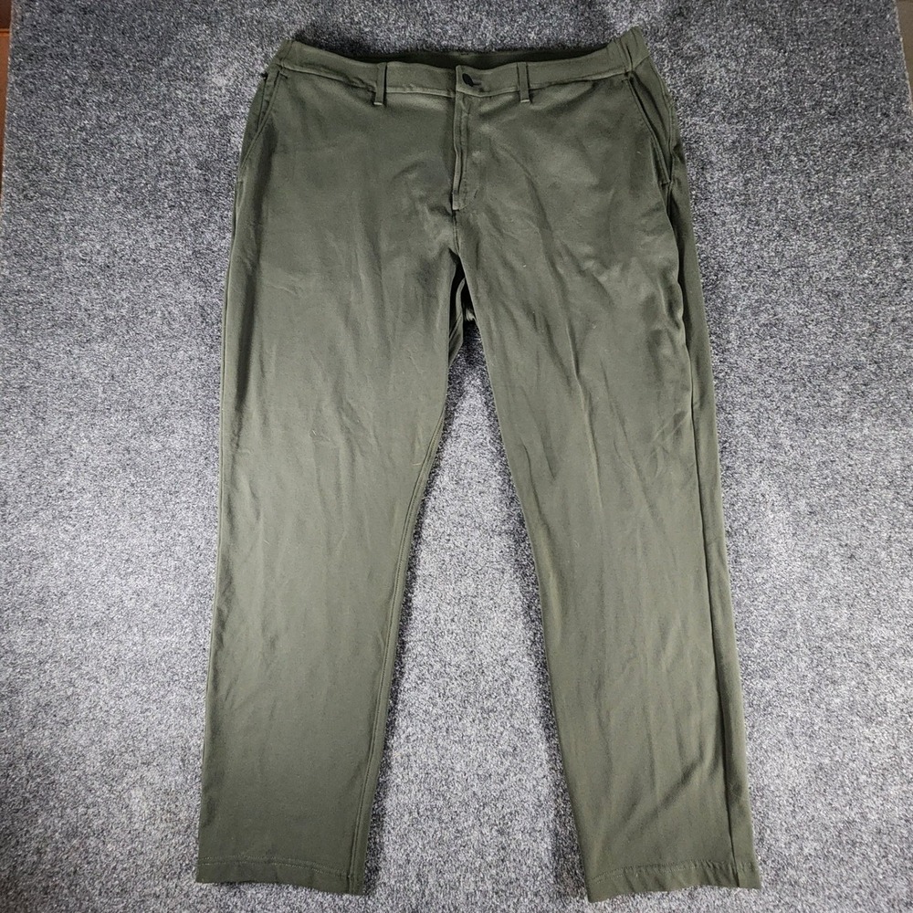 Public Rec Dealmaker Chino+Pants Mens 40x30 Olive Green Stretch Tapered